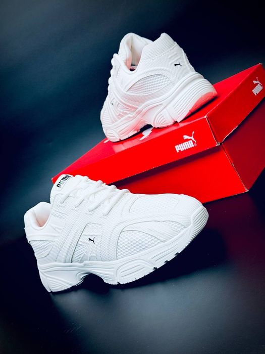 Чоловічі кросівки Puma білі весняні спортивні кроссовки пума