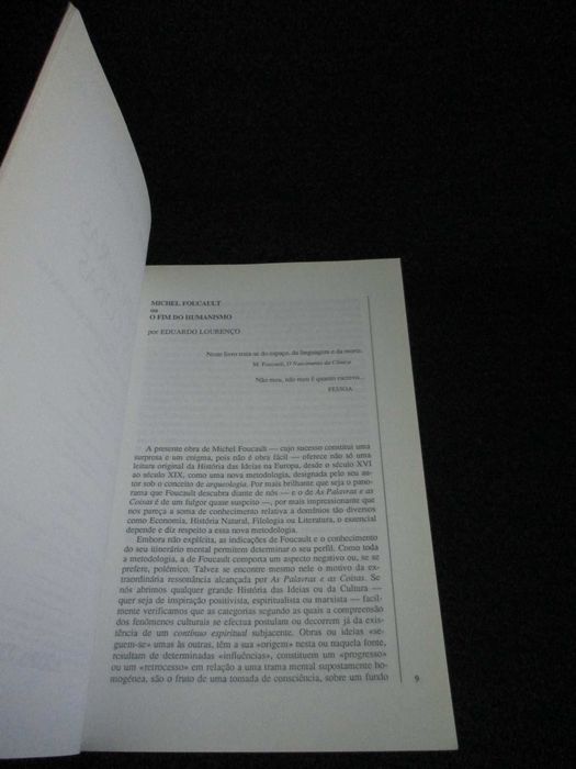 Livro As Palavras e as Coisas Michel Foucault 1ª edição 2005