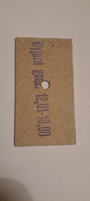 Bilet kartonikowy kolejowy PKP Krajenka - Lipka Krajeńska