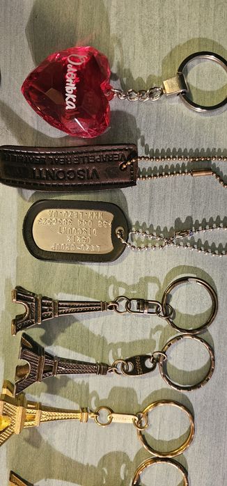 Брелоки металеві брелки  для ключів сувеніри з різних країн