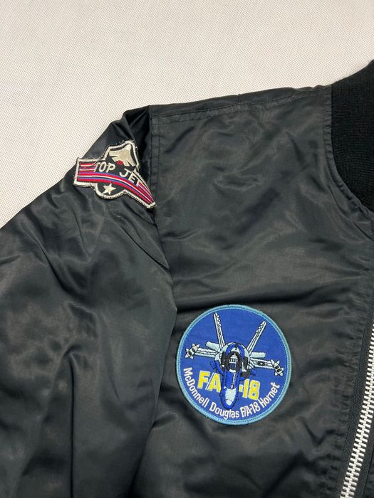 Bomber Jacket MA 1 army military vintage 90’s fly’ers patch YKK kurtka