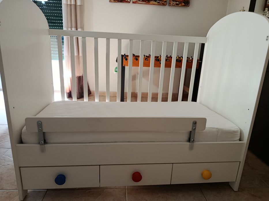 Berço evolutivo IKEA Gonatt + colchão 60X120