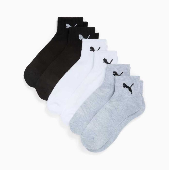 Шкарпетки Puma men's half terry quarter-length socks (6 пар)