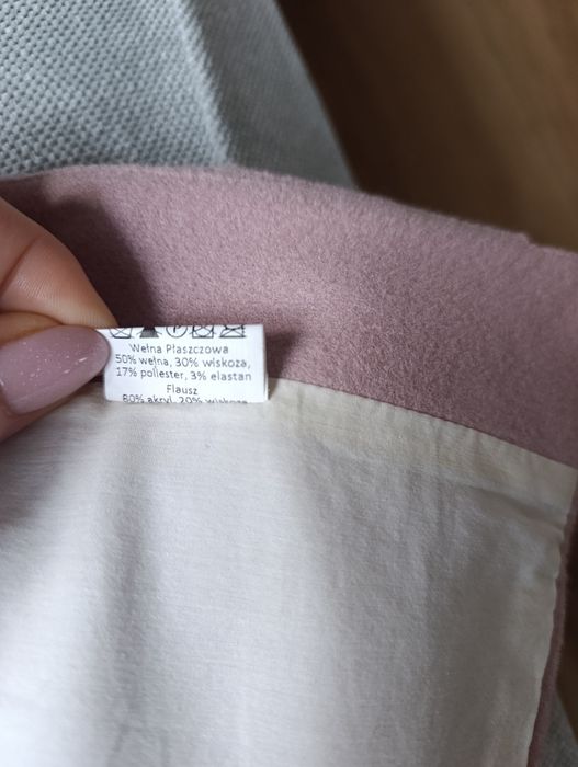 Płaszczyk dla dziewczynki wełna