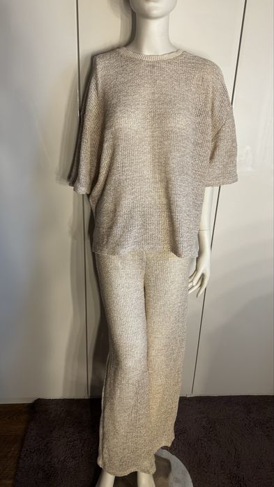 Komplet w stylu boho ażurowy