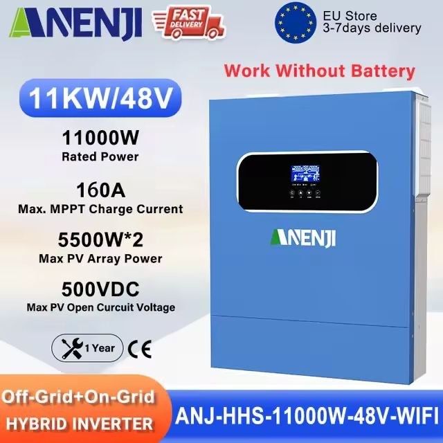 Инвертор 11 квт ANENJI, гибридный инвертор.