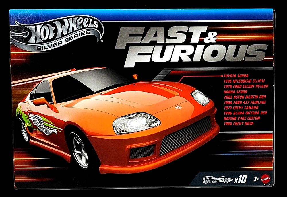 Hot Wheels Fast&Furious Szybcy i wściekli 10-pak