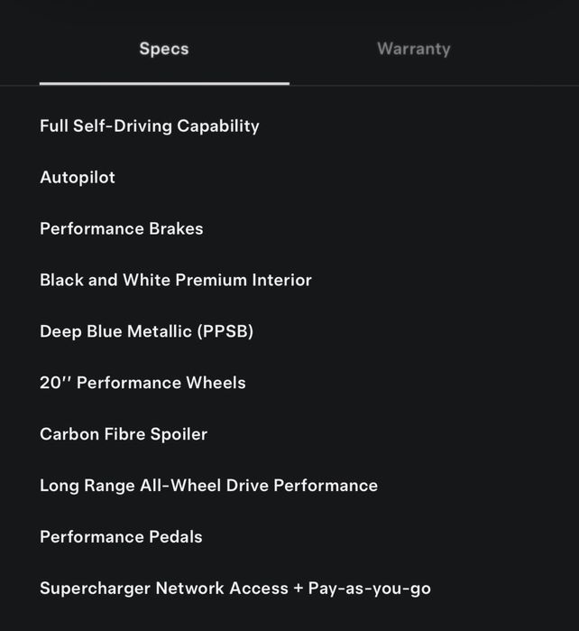 Tesla Model 3 Performance Full Extras