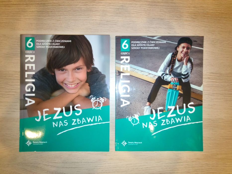 Podręcznik część 1 i 2 klasa 6 religia stan nowy