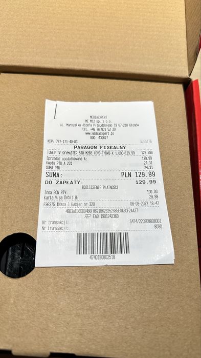 Dekoder Tuner TV DVB-T2 HEVC Skymaster STB M265