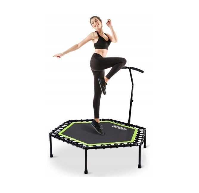 Trampolina fitness ONETWOFIT 122cm domowa z uchwytem