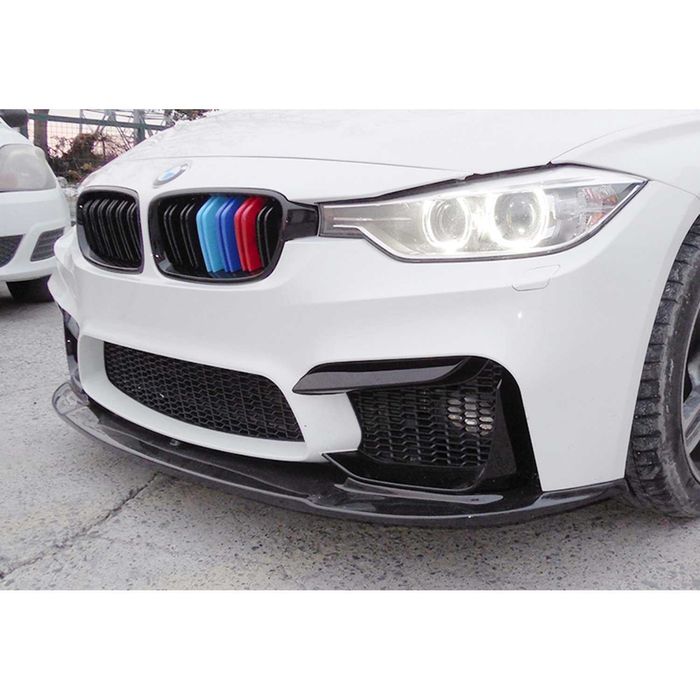 bmw f30 F31 m3 look splitter dokładka zderzaka przedniego BLACK