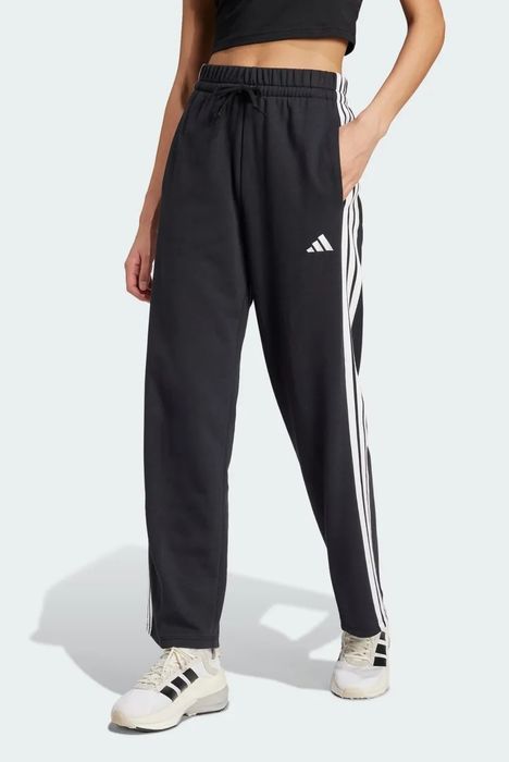 Жіночі штани Adidas Essentials 3-Stripes Open Hem French Terry