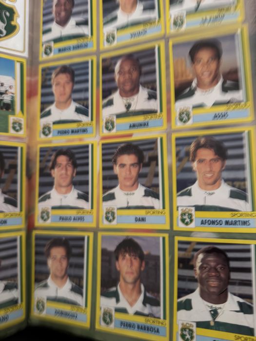 Caderneta Panini epoca 95-96