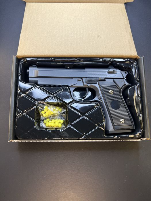 Іграшковий пістолет Beretta M9A3 V22 сріблясто-сірий 6 мм пружинний
