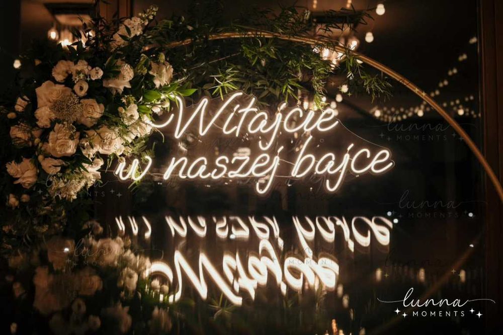 Witajcie w naszej bajce | Neon Ledon Napis Led | Autorskie Ledony