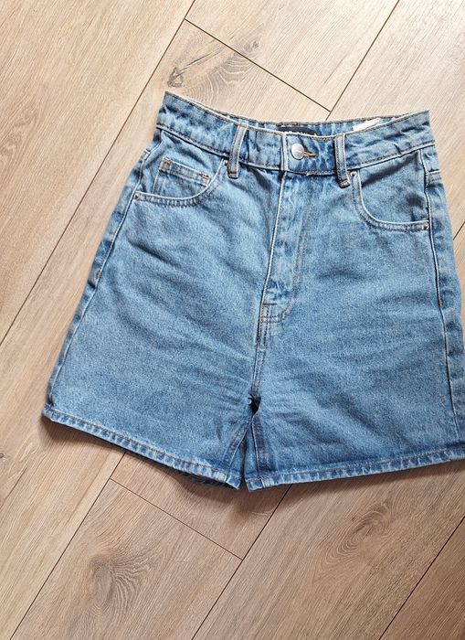 Krótkie spodenki jeans wysoki stan xxs