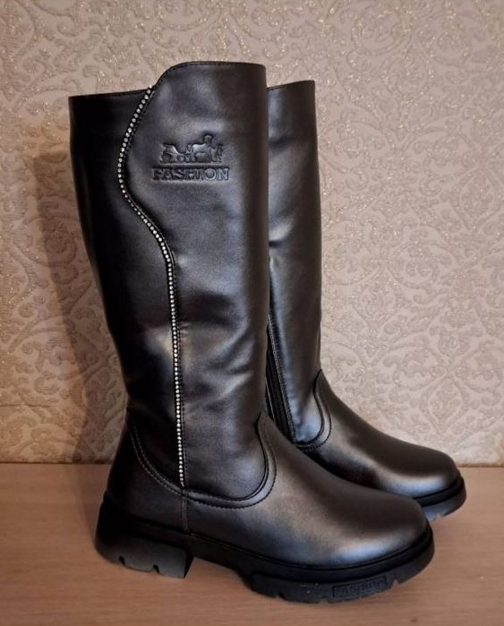 Чоботи зимові для дівчинки 21,5см Сапоги