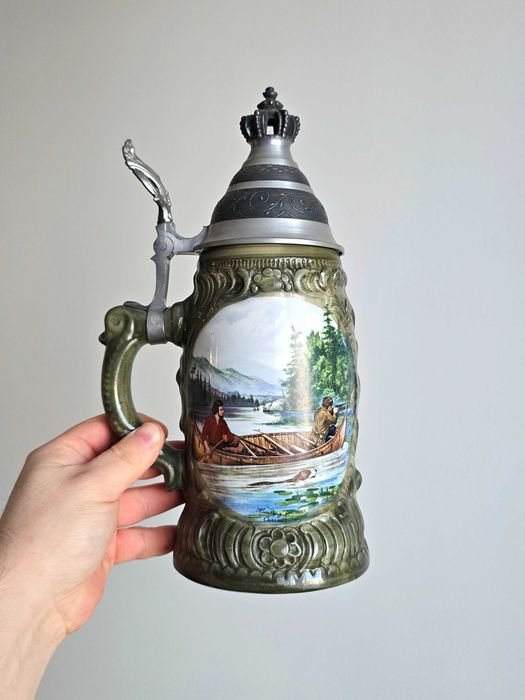 Kufel myśliwski ręcznie malowany