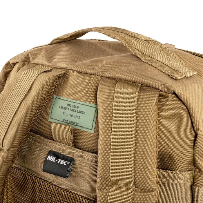 Штурмовий Рюкзак Mil-Tec Assault Pack Large Coyote 36 л 14002205