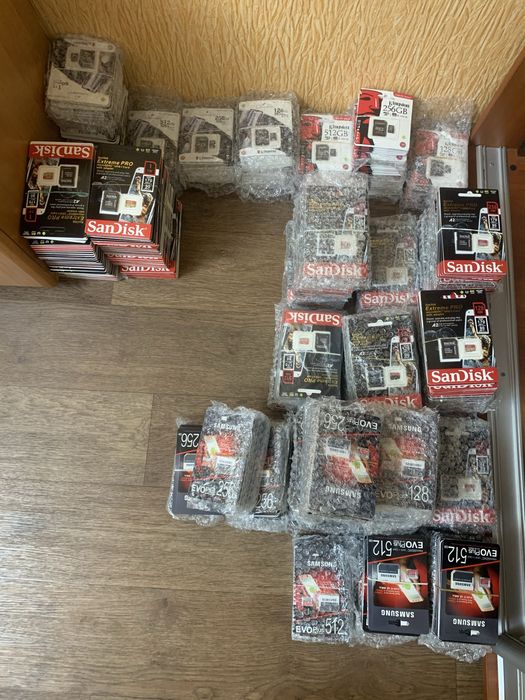 ‼️ОПТ ЦЕНА‼️ 512-256-128-64 Карта памяти‼️Micro SD 10 Class UHS-3 4K
