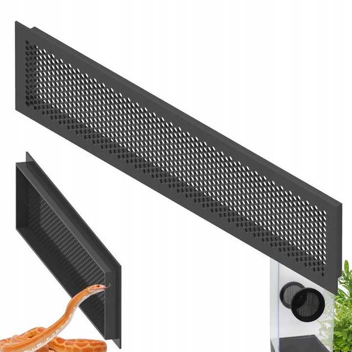 Otwór wentylacyjny do terrarium kratka 23x5,5cm TerraZaplecze