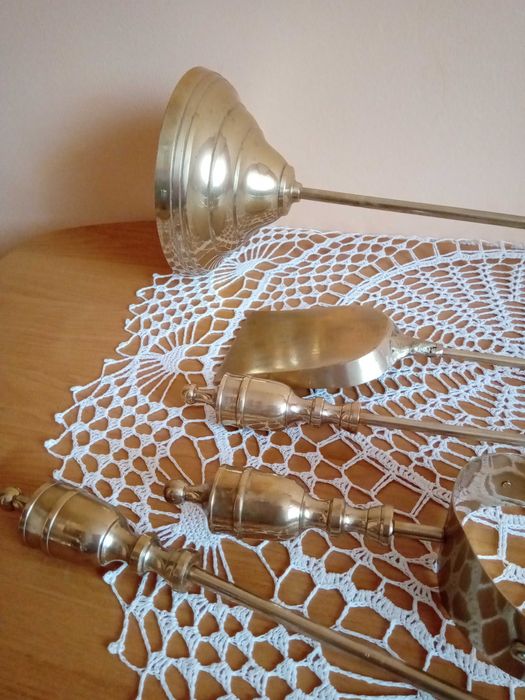 Zestaw kominkowy z mosiądzu