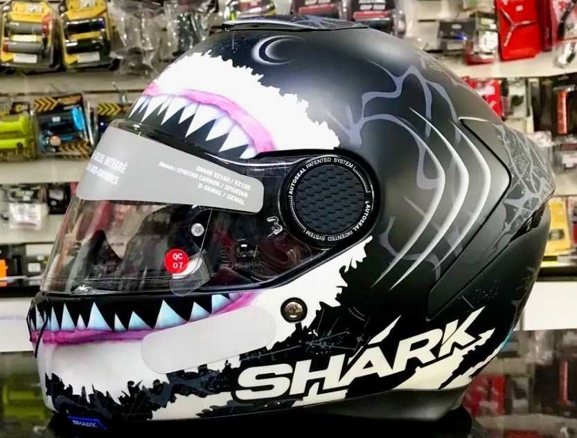Capacete NOVO Shark Spartan WHT Matt (50% DESCONTO) Tamanho L