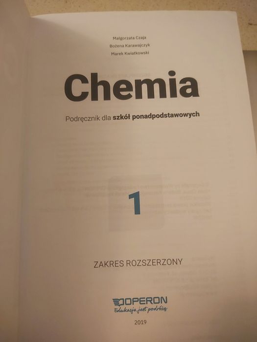 Chemia 1 podręcznik liceum