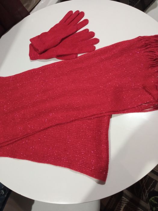 Комплект шарфик та рукавички