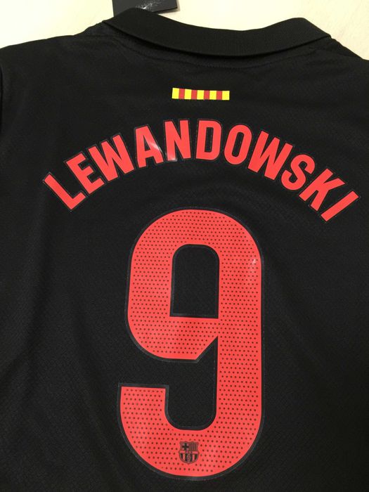 Zestaw koszulek piłkarskich dla dzieci Lewandowski Black R.24