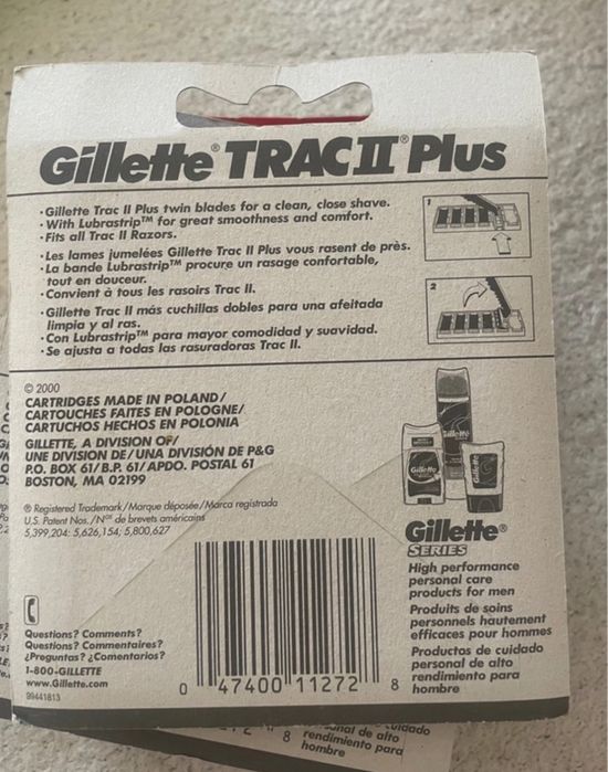 Gillette GII / Track II ostrza 10 sztuk