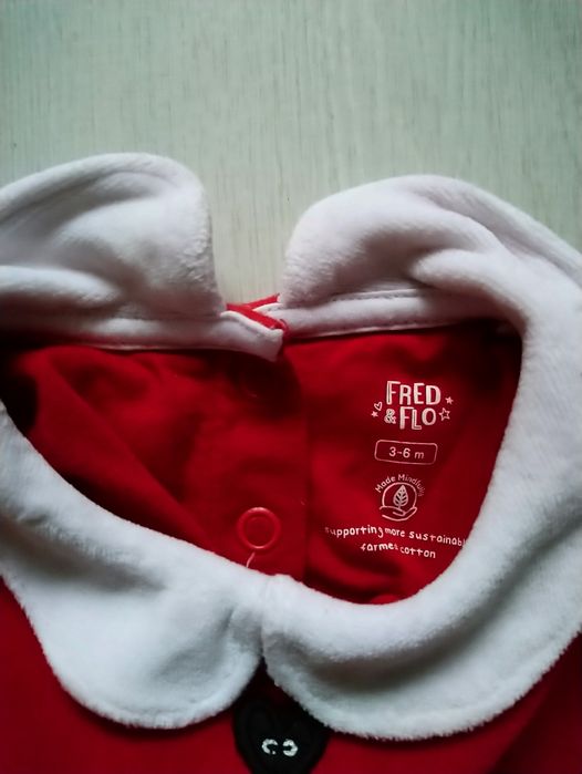 Новорічна сукня з шапочкою на 3-6 місяців