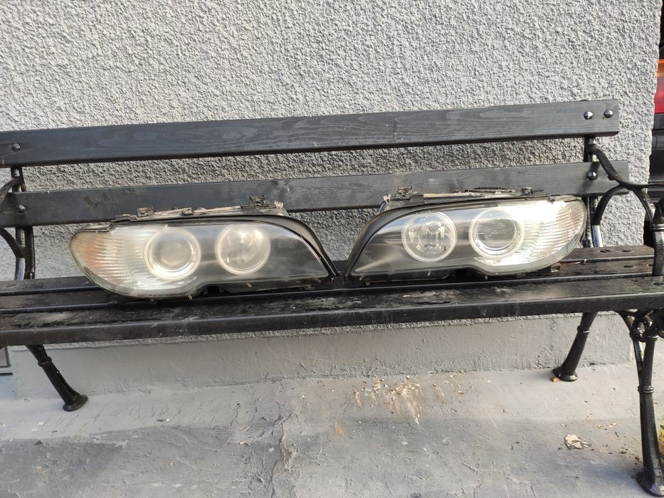Lampy przód polfit coupe BMW E46 soczewka