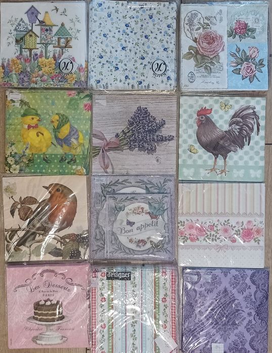Колекція серветок для декупажу, творчості
