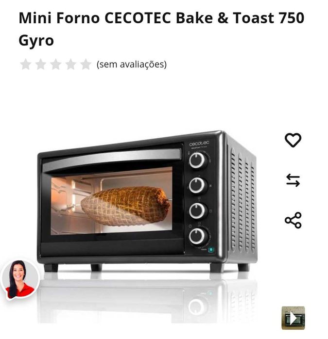 Forno elétrico de bancada cecotec