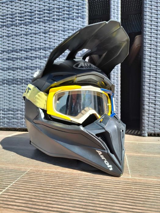 Capacete Airoh Wraap + Óculos Blast XR1