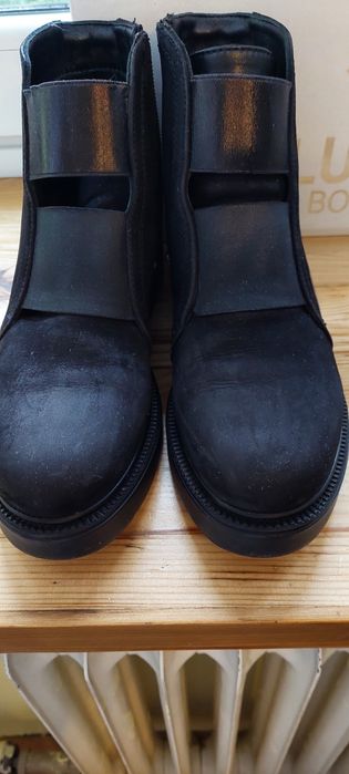 Skórzane sztyblety, botki Italia Mario Bolucci