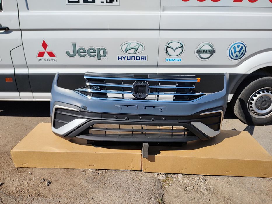 Бампер фольцваген Тигуан VW  Tiguan  бампер в сборе гриль