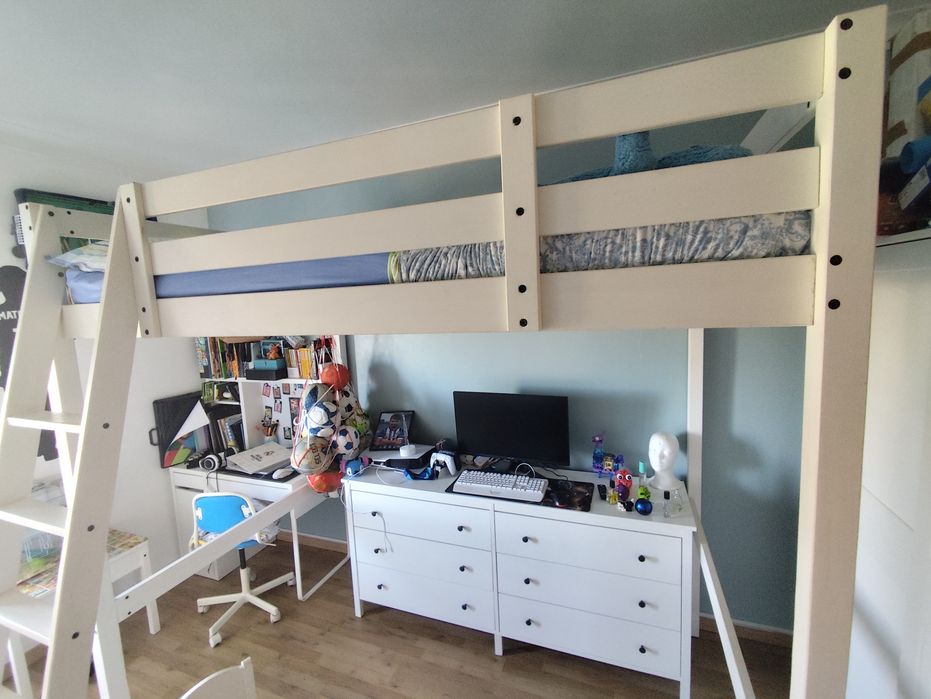 Cama alta casal Stôra IKEA