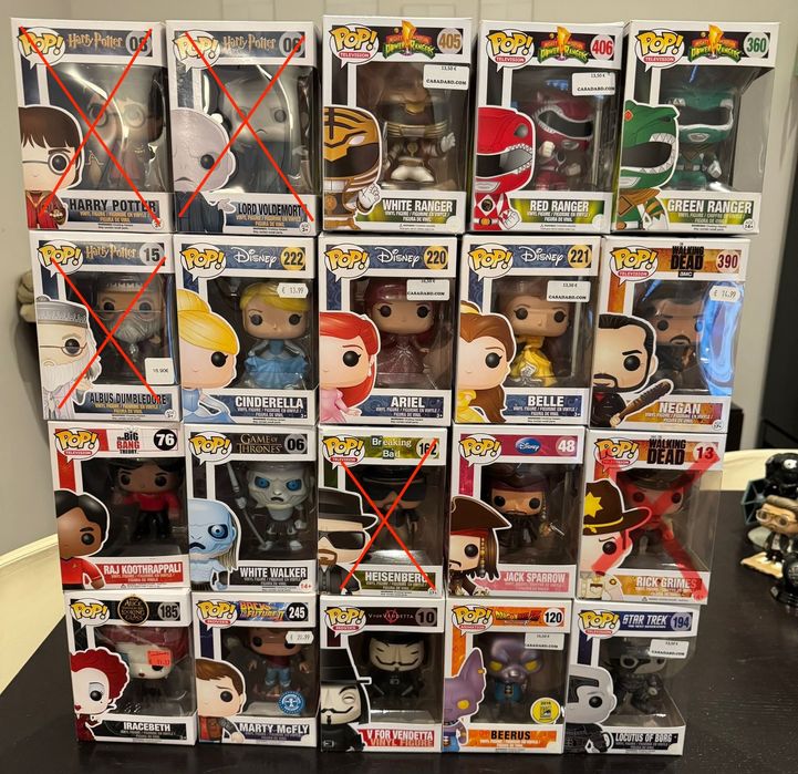 Colecção Funko Pop - Star Wars, Marcel, DC, Disney, Game of Thrones et