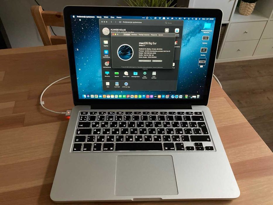 MacBook Pro (Retina, 13", 2014 r.) w bardzo dobrym stanie