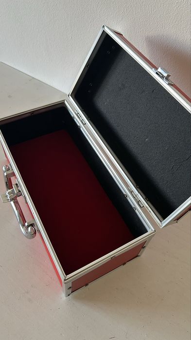 Mala de arrumação aluminio vermelha