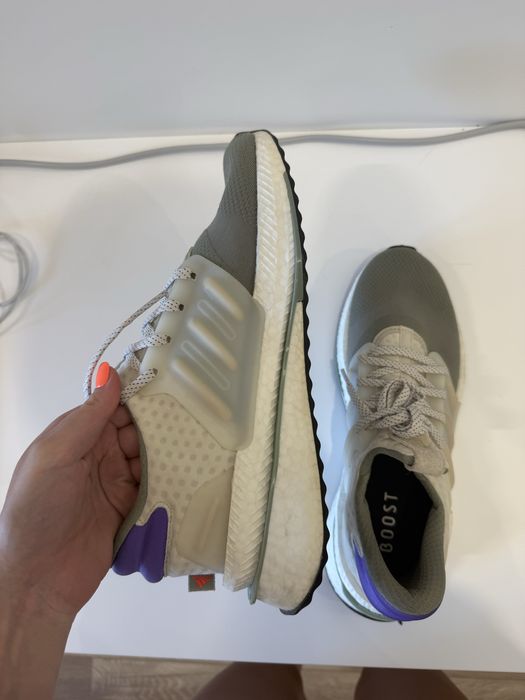 adidas X_PLRBOOST (олива/фіолетовий Boost)