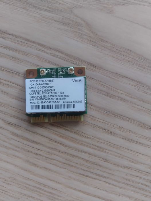 Karta sieciowa WiFi Atheros AR5B97
