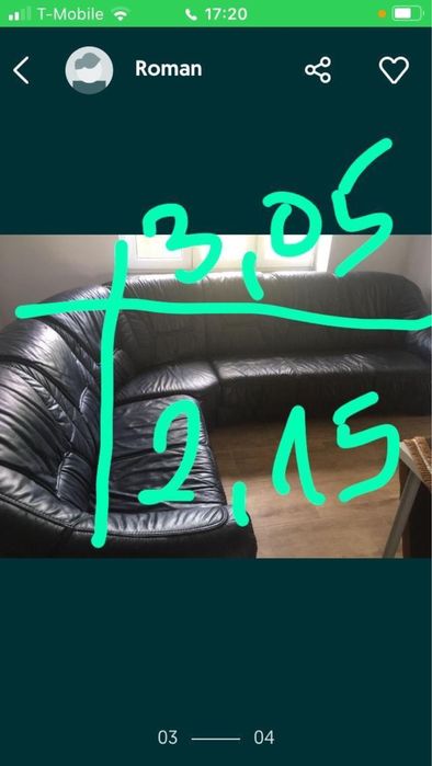 Narożnik skóżany w bardzo dobrm stanie