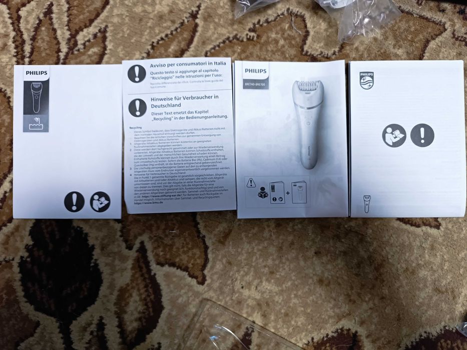 Эпилятор для влажной и сухой эпиляции Philips Series 8000 BRE740/10
