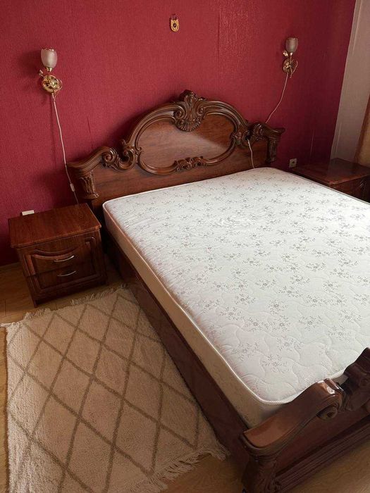 Кровать 1,6*2  2 тумбочки Империя
