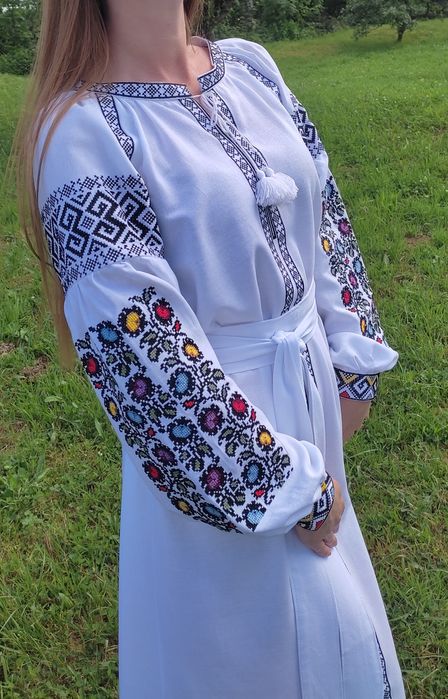 Вишиванка сукня, вишите плаття, вишита жіноча сукня, набір парний