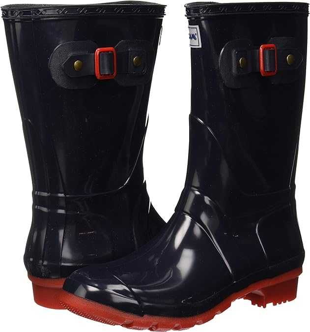BR7 Włoskie Kalosze Dziecięce Błyszczące Woodporne Do Ogrodu Romika 35